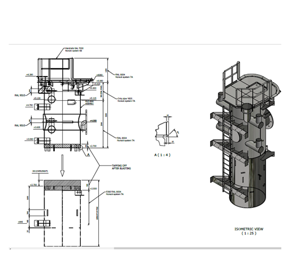 Detalle de pilotes para instalación en puertos de Holanda